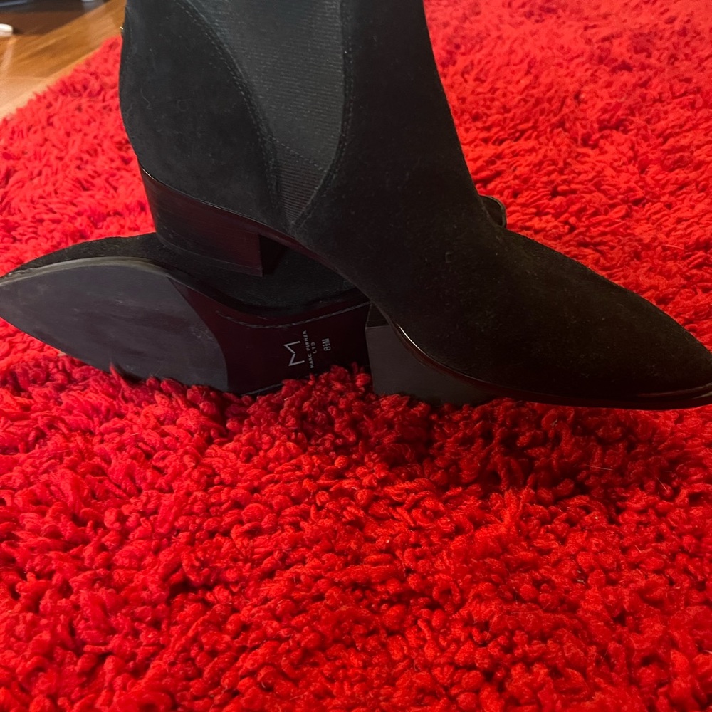 Marc Fisher black suede bootie. Size 8.5